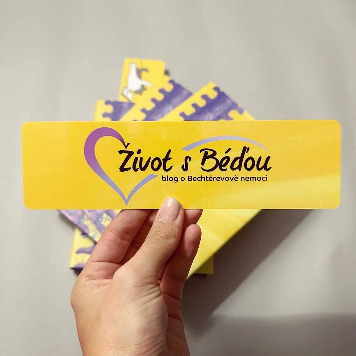 Záložka do knihy Život s Béďou. Záložka do knihy Život s Béďou.